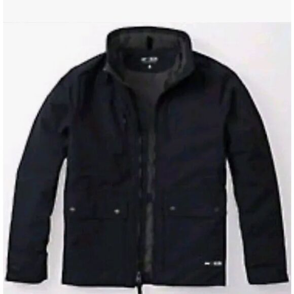 Abercrombie & Fitch Other - Abercrombie Fitch Jacket Mens M Medium BLCK Thermo Peak Shell Full Zip Coat NWT